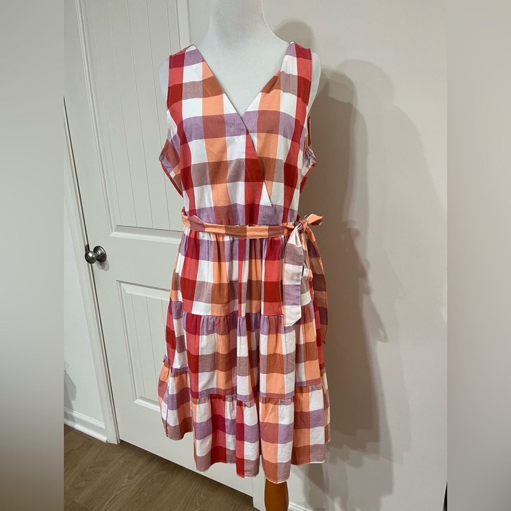 J. Crew Multicolor Plaid Dress